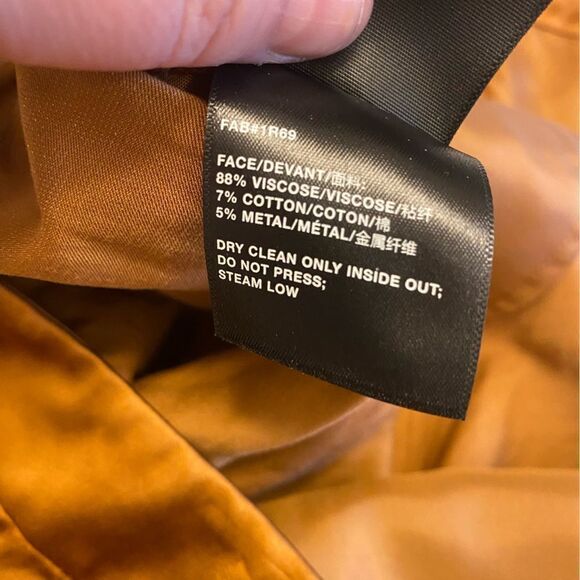 NWT Lafayette 148 NY high waisted bohemian crushed satin trousers size 10 boho - Picture 10 of 16